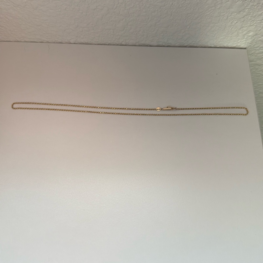 Elegant Gold Rope Chain Necklace 10k - Picture 2 of 2